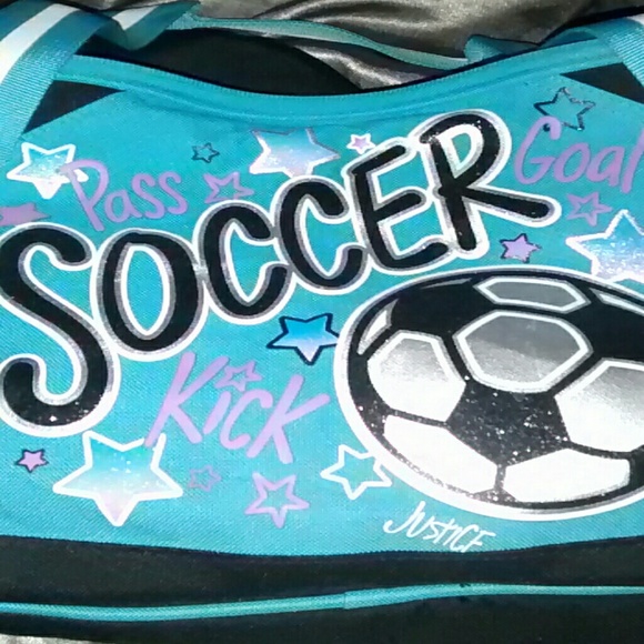 girl soccer duffel bag